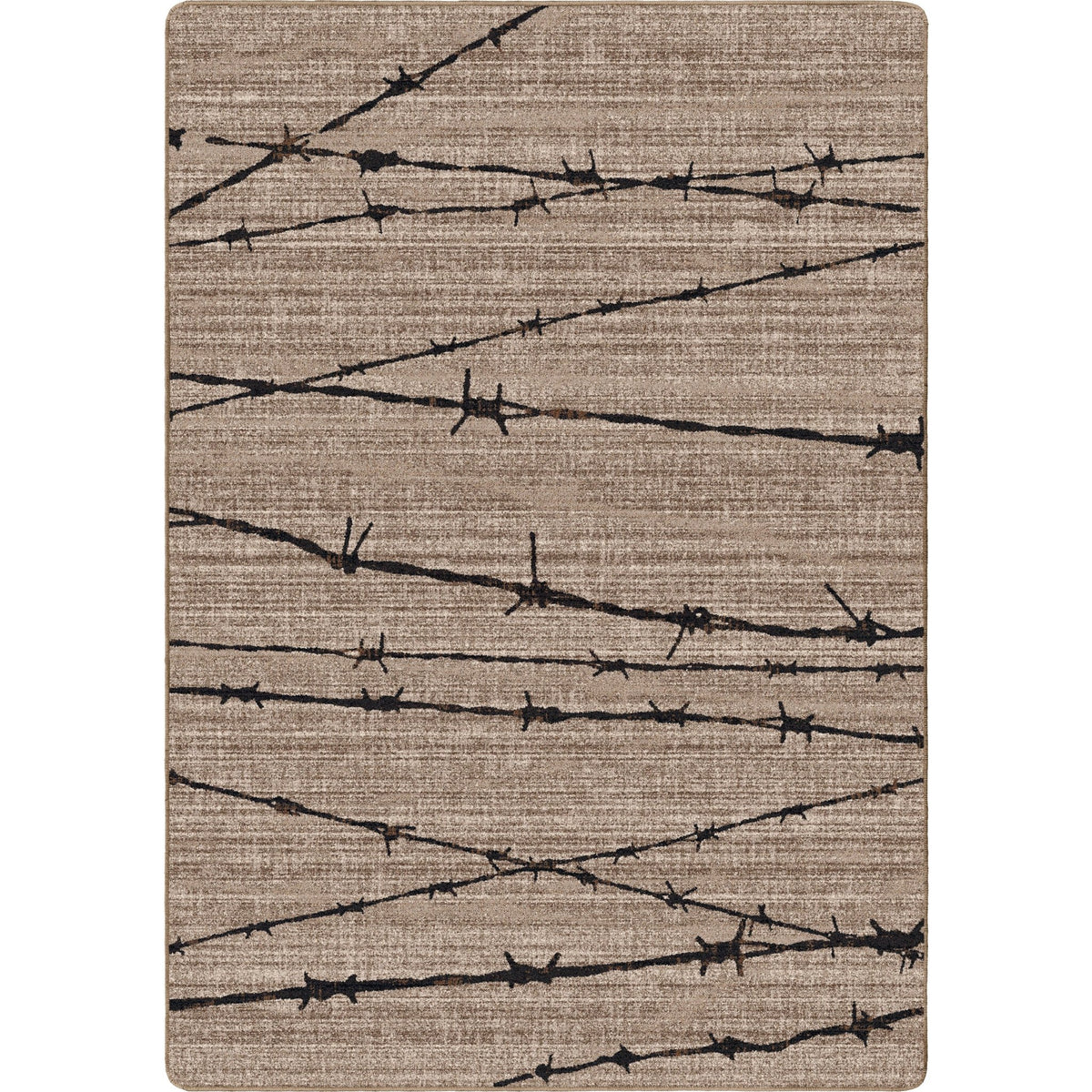 American Dakota Barbed Wire Natural Rug - 0192NAT234