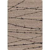 American Dakota Barbed Wire Natural Rug - 0192NAT234