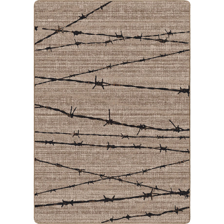 American Dakota Barbed Wire Natural Rug - 0192NAT234