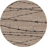 American Dakota Barbed Wire Natural Rug - 0192NAT234