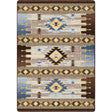 American Dakota Barred Blue Rug - ZZAD0575BLU234