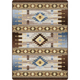 American Dakota Barred Blue Rug - ZZAD0575BLU234