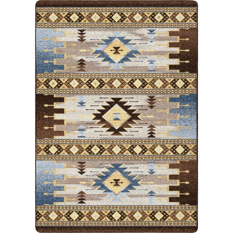 American Dakota Barred Blue Rug - ZZAD0575BLU234