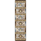 American Dakota Barred Blue Rug - ZZAD0575BLU234