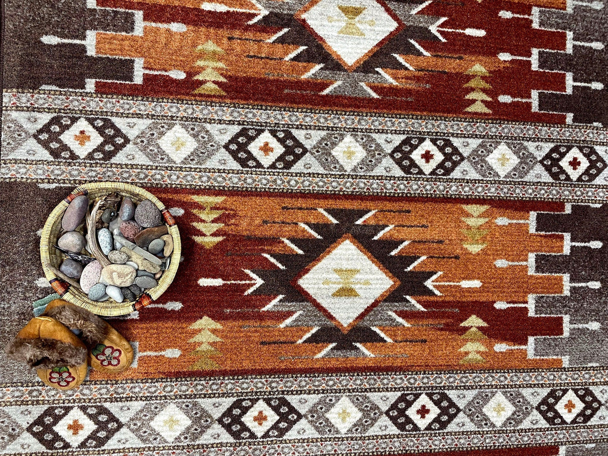 American Dakota Barred Rust Rug - ZZAD0575RST234