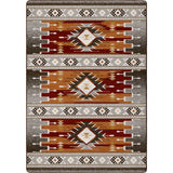 American Dakota Barred Rust Rug - ZZAD0575RST234
