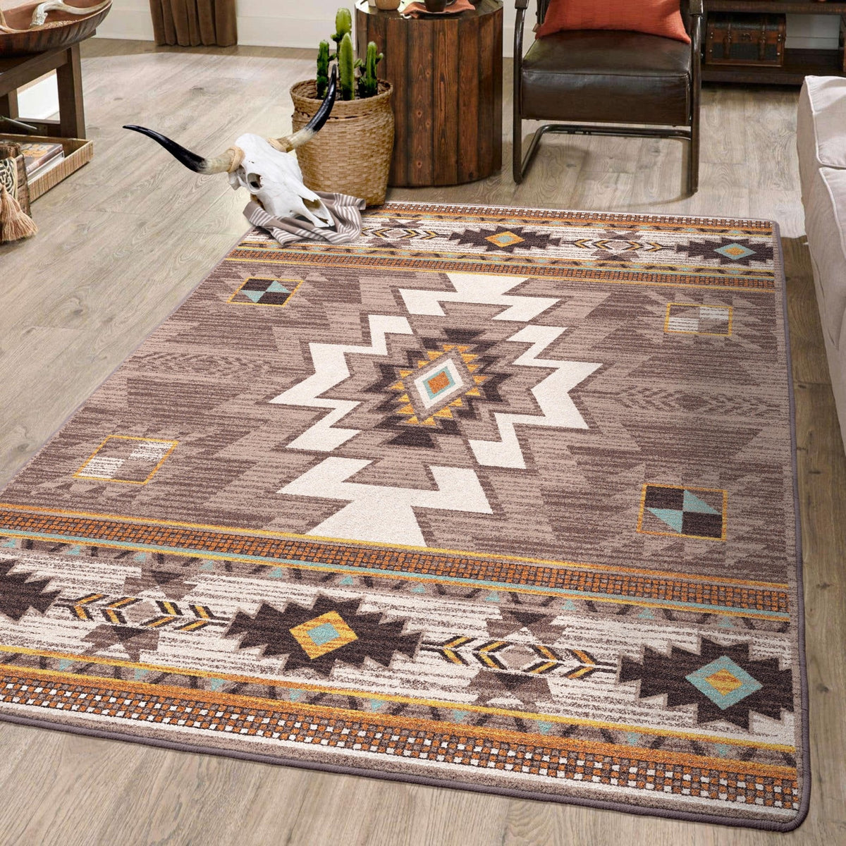 American Dakota Barrel Worn Saddle Rug