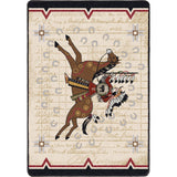 3x4 American Dakota Three Sisters Garnet Rug