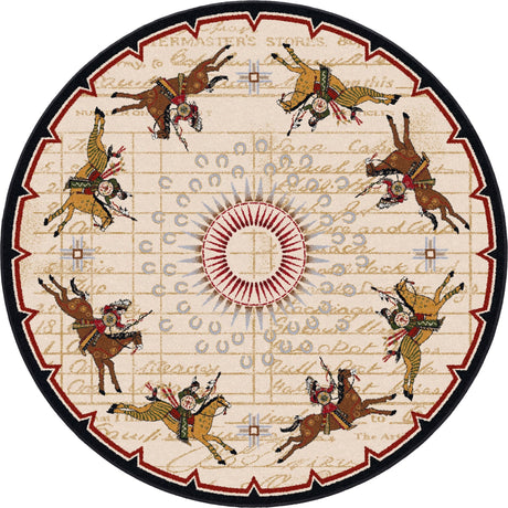 American Dakota Three Sisters Garnet Rug