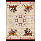 American Dakota Three Sisters Garnet Rug