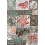 American Dakota Beach Blocks Coastal Rug - 0342COS234