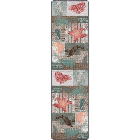 American Dakota Beach Blocks Coastal Rug - 0342COS234