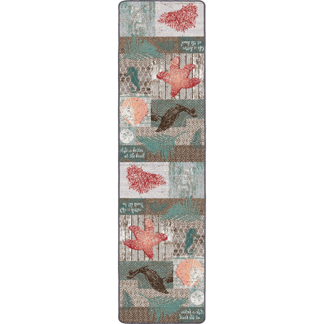 American Dakota Beach Blocks Coastal Rug - 0342COS234