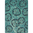 American Dakota Beach Money Aqua Rug - 0468AQU234