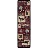 American Dakota Bear Creek Lodge Red Rug - 0177RED234
