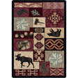 American Dakota Bear Creek Lodge Red Rug - 0177RED234