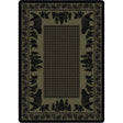 American Dakota Bear Family Green Rug - 0116GRN234