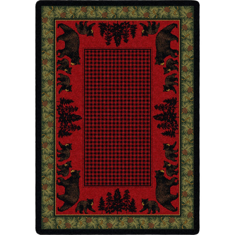 American Dakota Bear Family Multi Rug - 0116MUL234