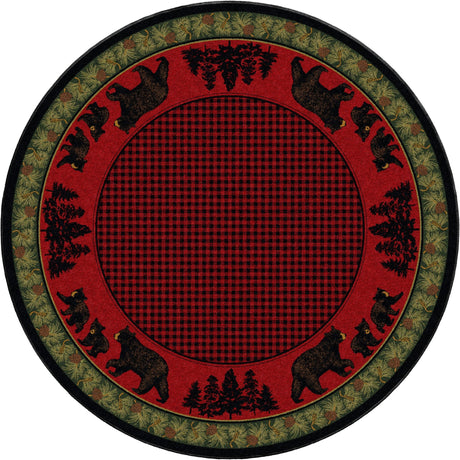 American Dakota Bear Family Multi Rug - 0116MUL234