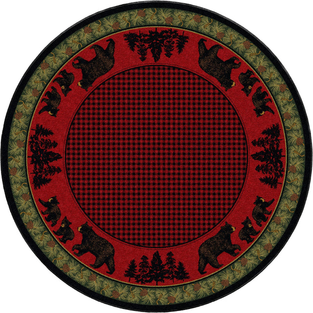 American Dakota Bear Family Multi Rug - 0116MUL234