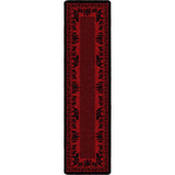 American Dakota Bear Family Red Rug - 0116RED234