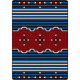 American Dakota Big Chief 2 Blue Rug