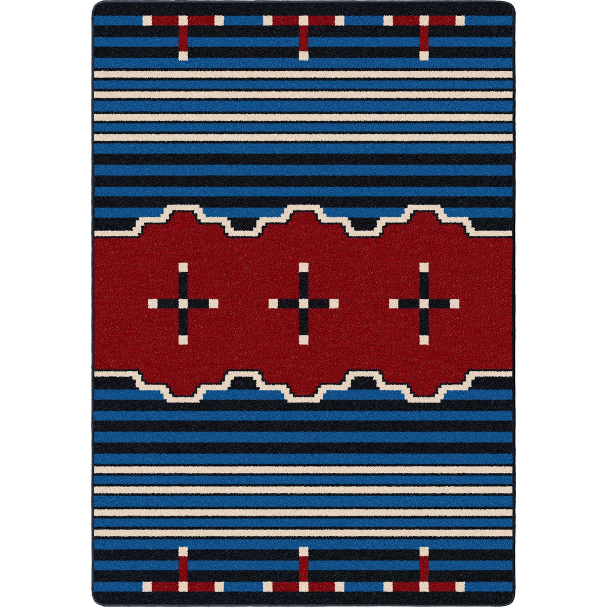 American Dakota Big Chief 2 Blue Rug