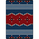 American Dakota Big Chief 2 Blue Rug