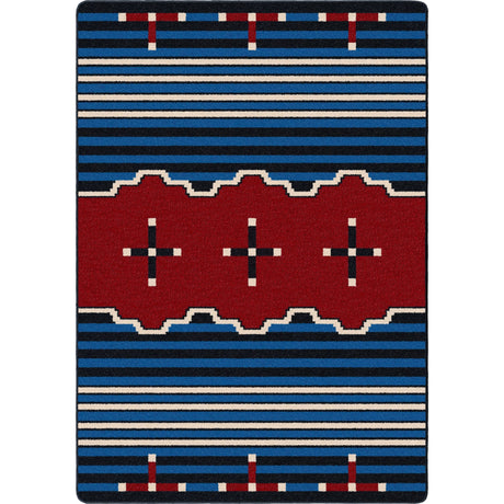 American Dakota Big Chief 2 Blue Rug