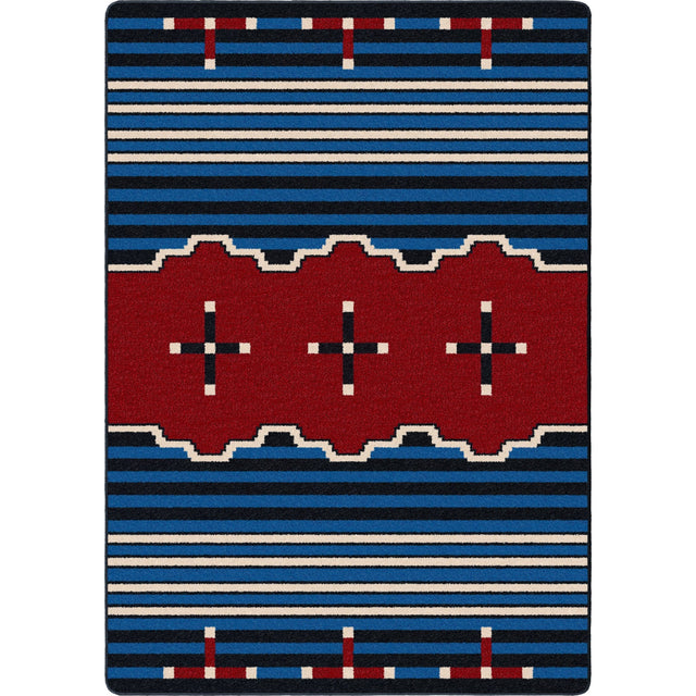 American Dakota Big Chief 2 Blue Rug