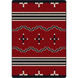 American Dakota Big Chief Red Rug