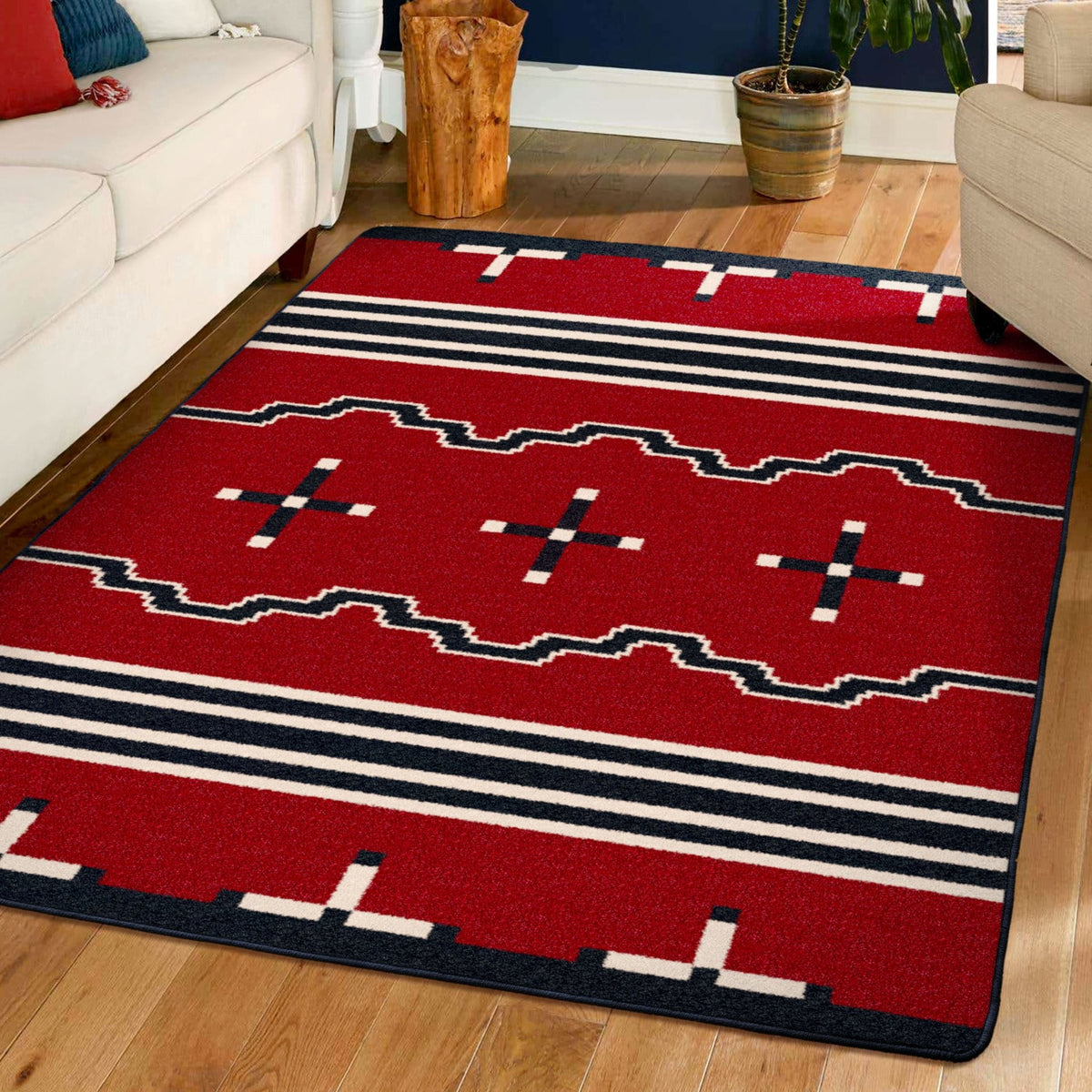 American Dakota Big Chief Red Rug