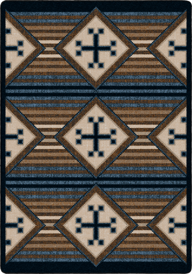 American Dakota Bison Creek Black and Russet Rug - 0794BAR234