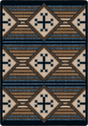 American Dakota Bison Creek Black and Russet Rug - 0794BAR234