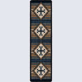 American Dakota Bison Creek Black and Russet Rug - 0794BAR234