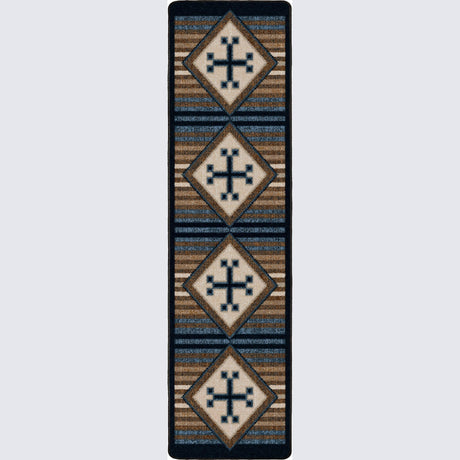 American Dakota Bison Creek Black and Russet Rug - 0794BAR234