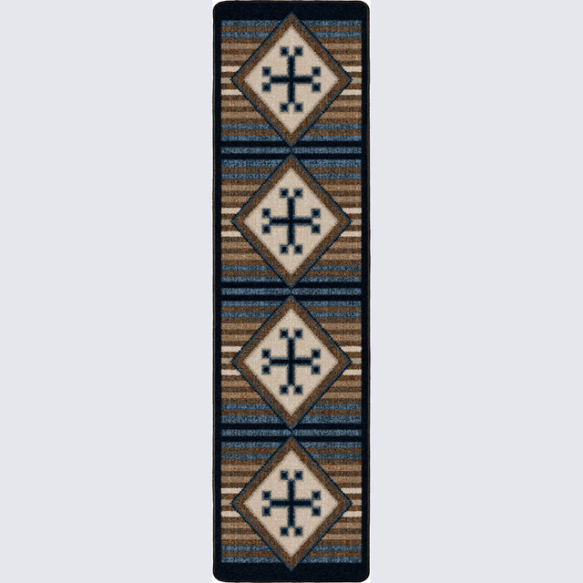 American Dakota Bison Creek Black and Russet Rug - 0794BAR234