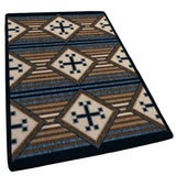 American Dakota Bison Creek Black and Russet Rug - 0794BAR234