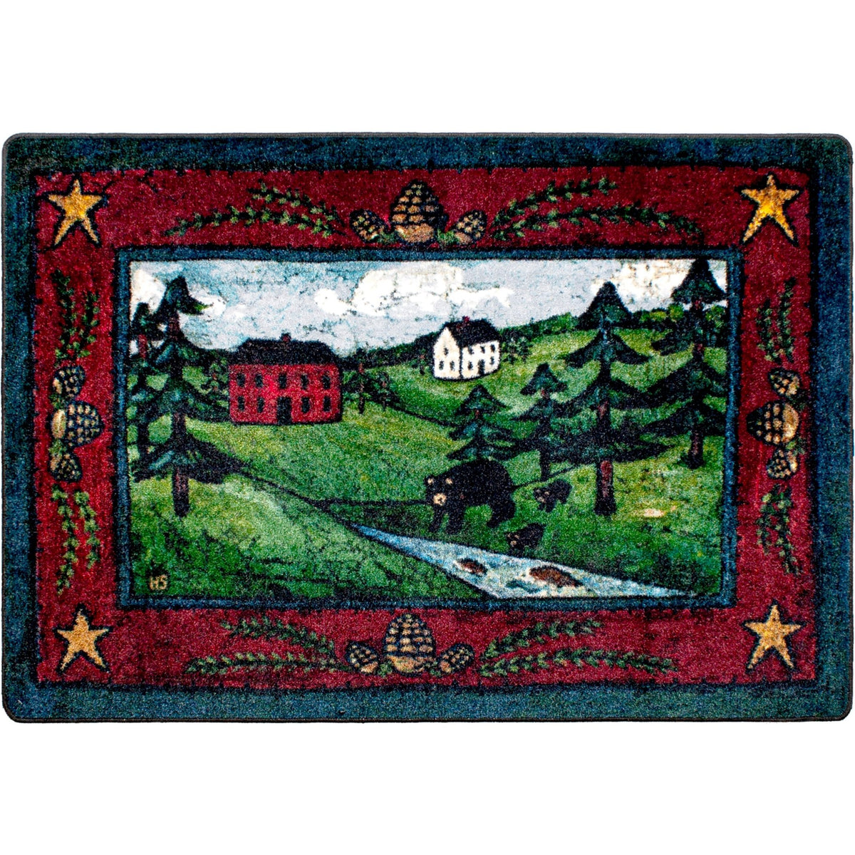 American Dakota Black Bear Creek Crackle Rug - 0209CRK234