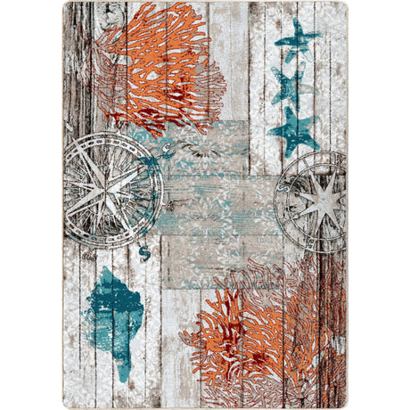 American Dakota Boardwalk Multi Rug - 0480MUL234
