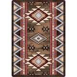American Dakota Bow Strings Brown Rug