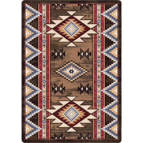 American Dakota Bow Strings Brown Rug