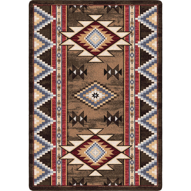 American Dakota Bow Strings Brown Rug