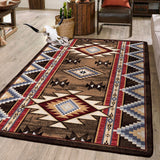 American Dakota Bow Strings Brown Rug
