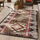 American Dakota Bow Strings Distressed Brown Rug