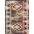 American Dakota Bow Strings Distressed Brown Rug