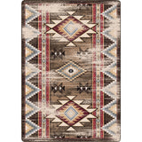 American Dakota Bow Strings Distressed Brown Rug