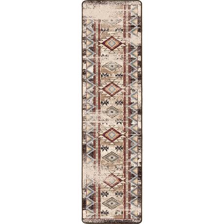 American Dakota Bow Strings Distressed Brown Rug