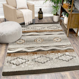 American Dakota Brand New Old School Earthenware Rug - 0362ETW234
