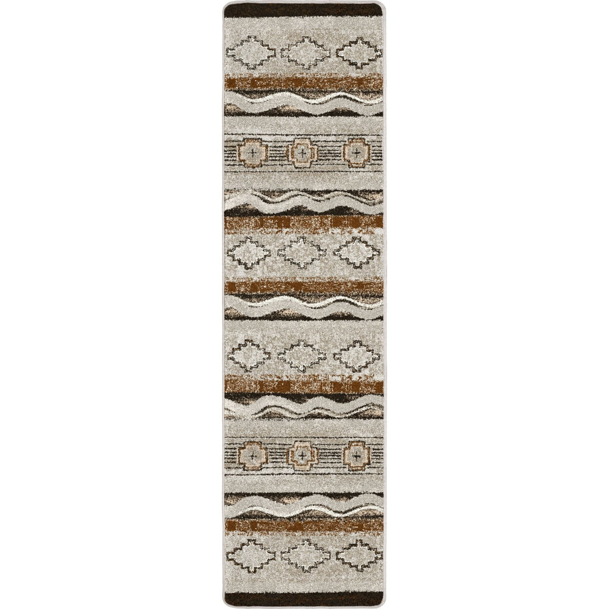 American Dakota Brand New Old School Earthenware Rug - 0362ETW234